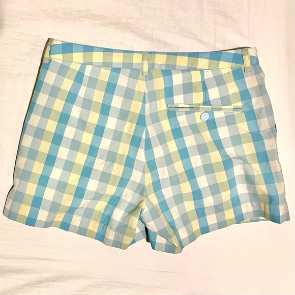 Lacoste blue/yellow/white gingham check shorts - Picture 5 of 6
